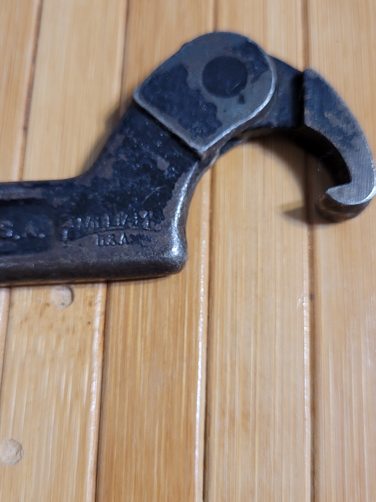 Vtg J.H. Williams Logo No 471 Adjustable 3/4″-2″ Hook Spanner Wrench .OBO