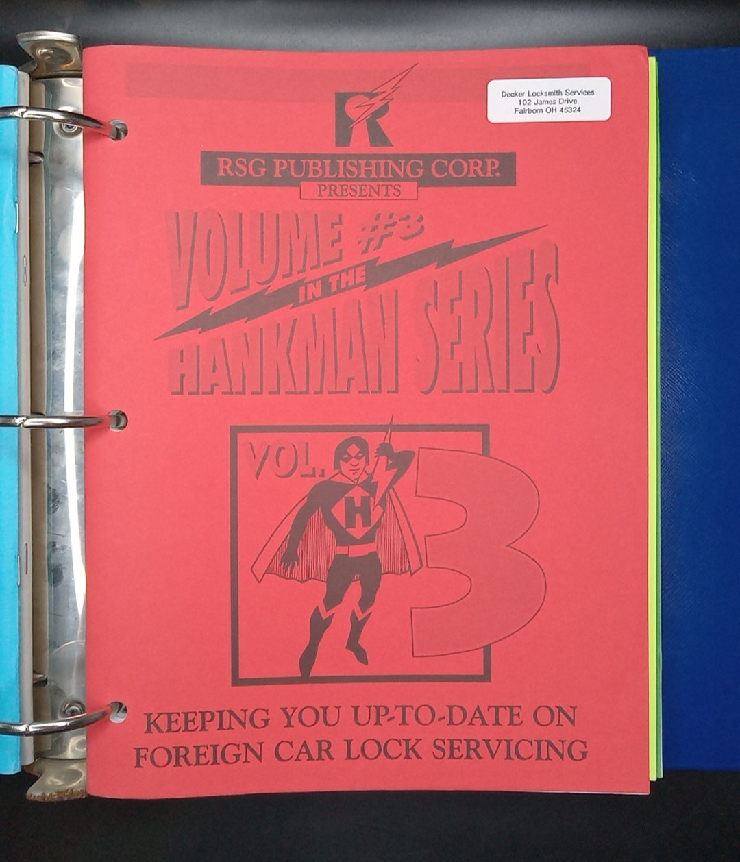 Hankman Series Hank Spicer 1-6 Reed’s Security Reporter Best 1993 Auto Locksmith