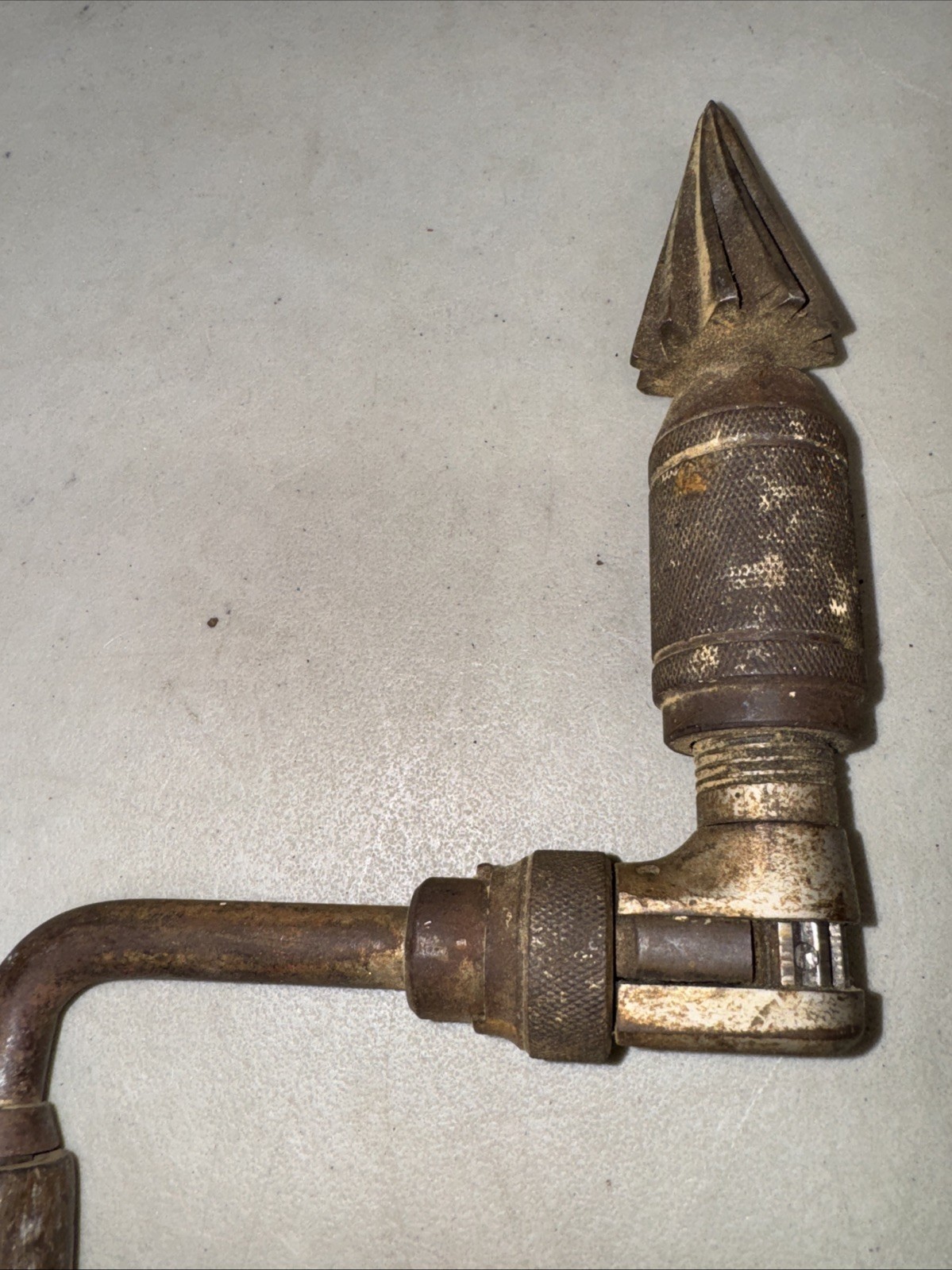 Vintage Stanley No. 945 10″ Ratcheting Reversable Hand Drill Wood Handle Working