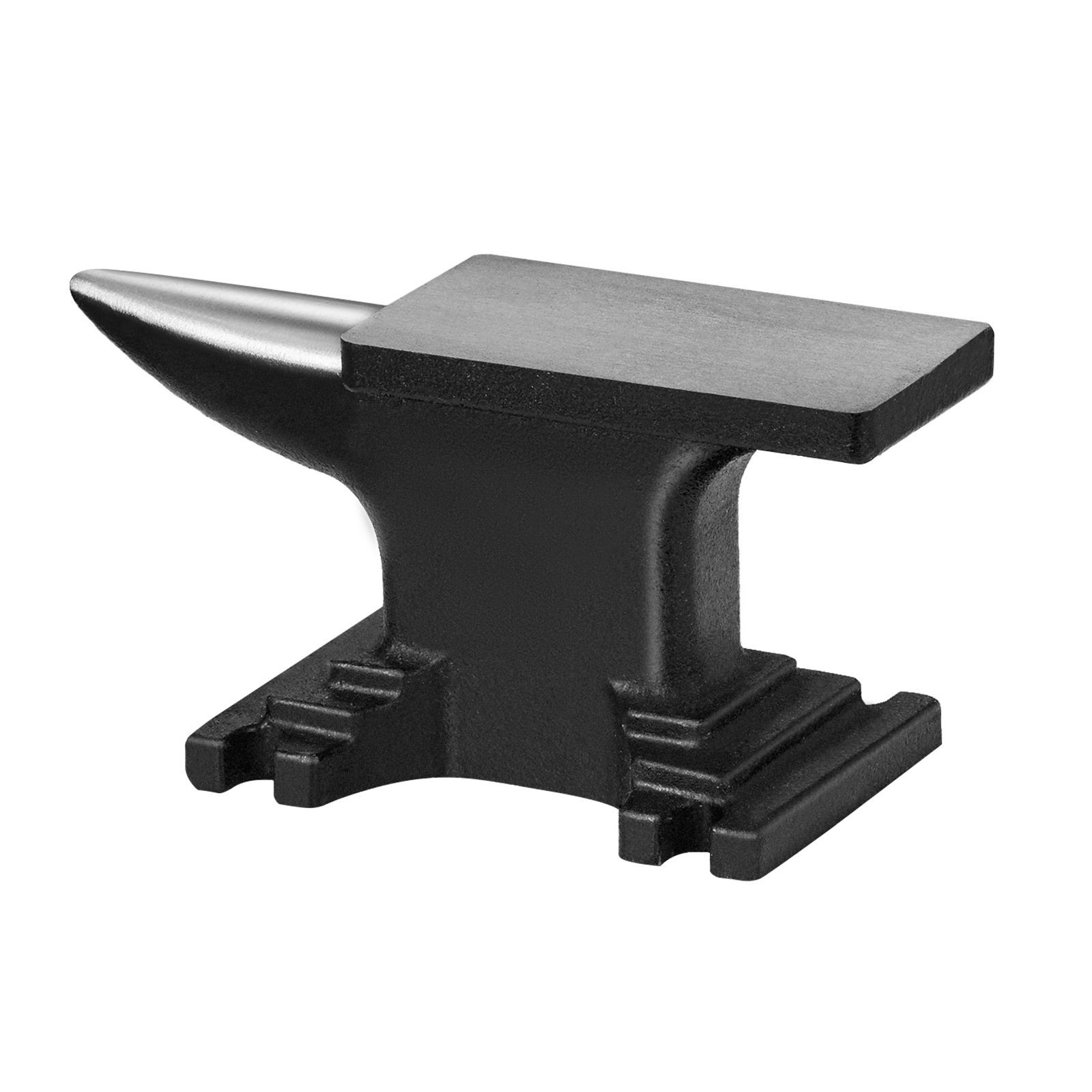8.8lb Cast Steel Round Horn Anvil, 5.2×2.68in Forge Tool for Metalworking
