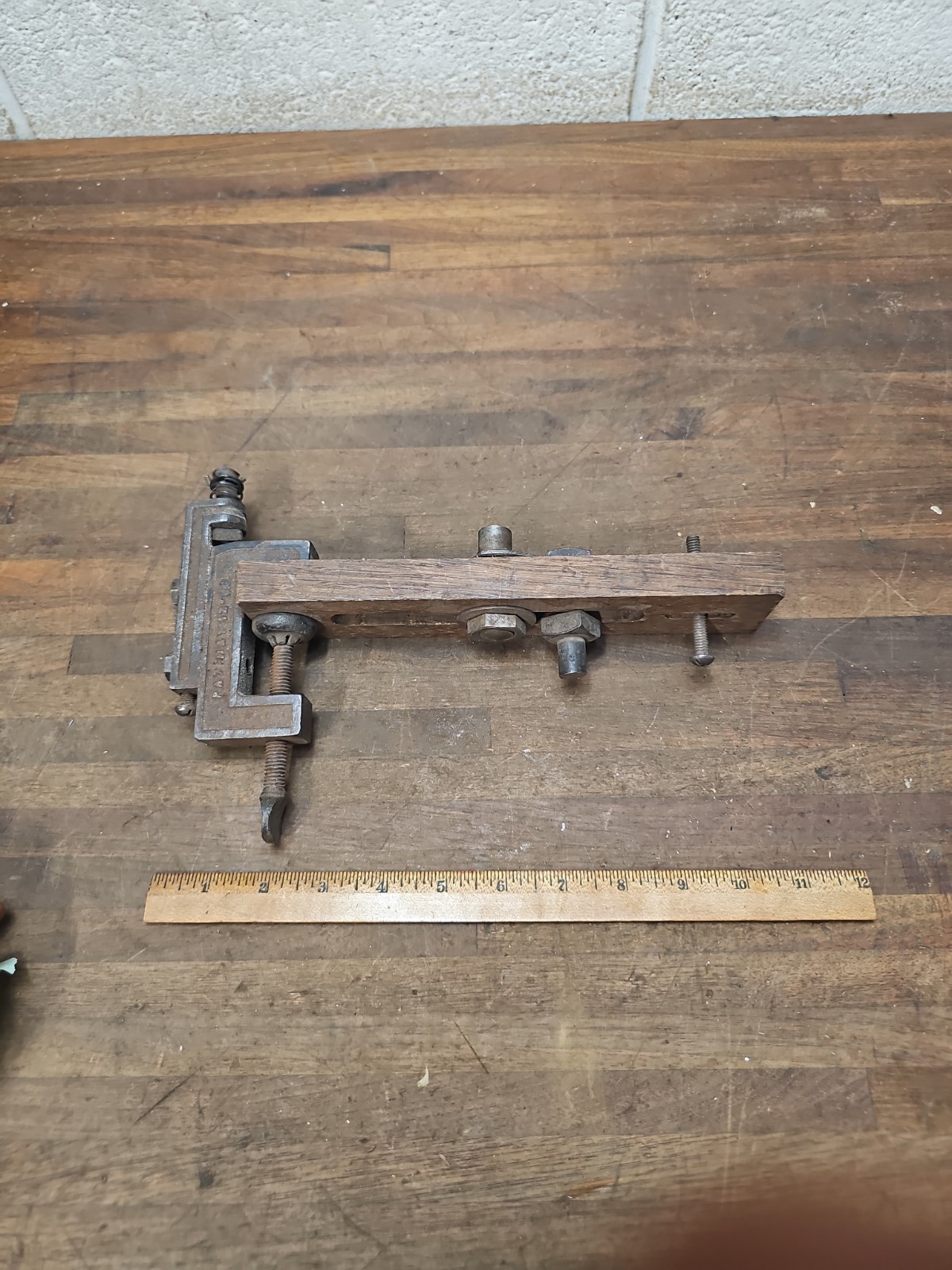 PP63- antique May 12 1908 Patent EC Atkins & Co Saw Set Tool Clamp Type