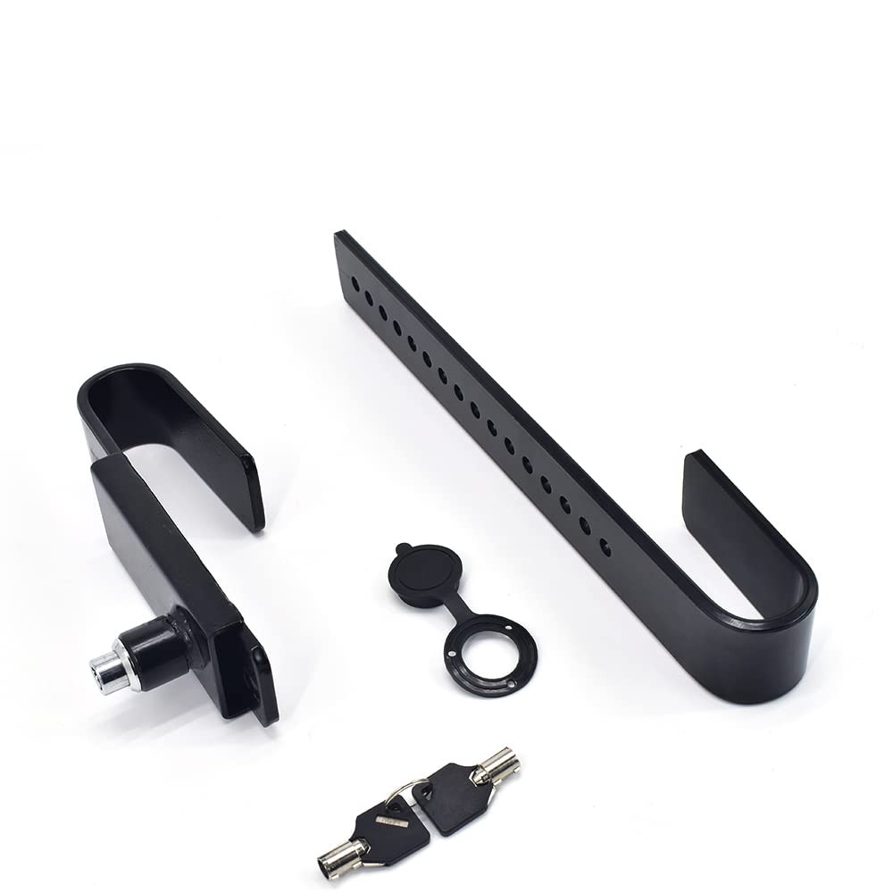 Steel Cargo Door Lock/Shipping Container Lock with 2 Tubular Keys and Rubber Cov