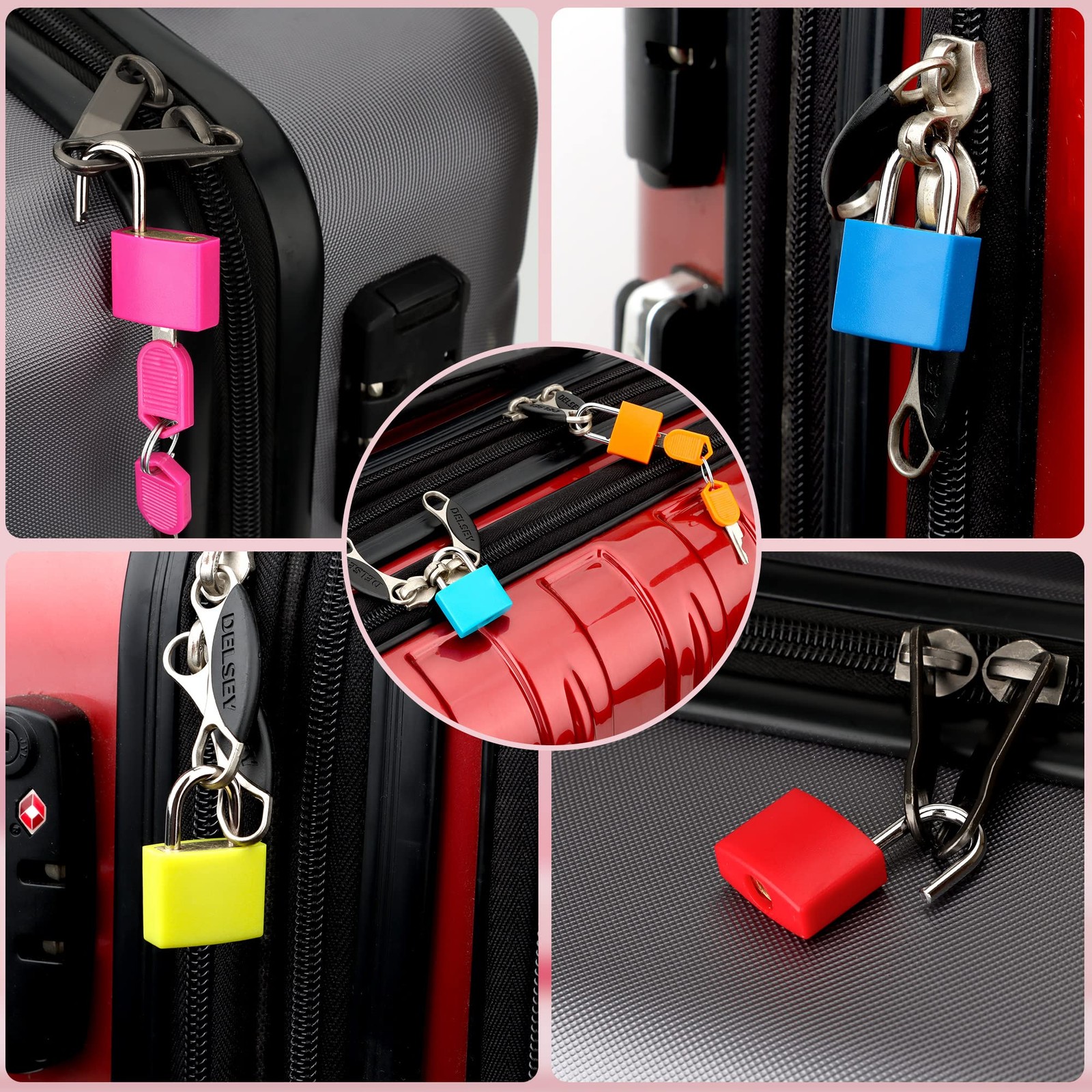 6 Pcs Suitcase Locks with Copper Keys Protect Your Belongings with ‘s Set of …