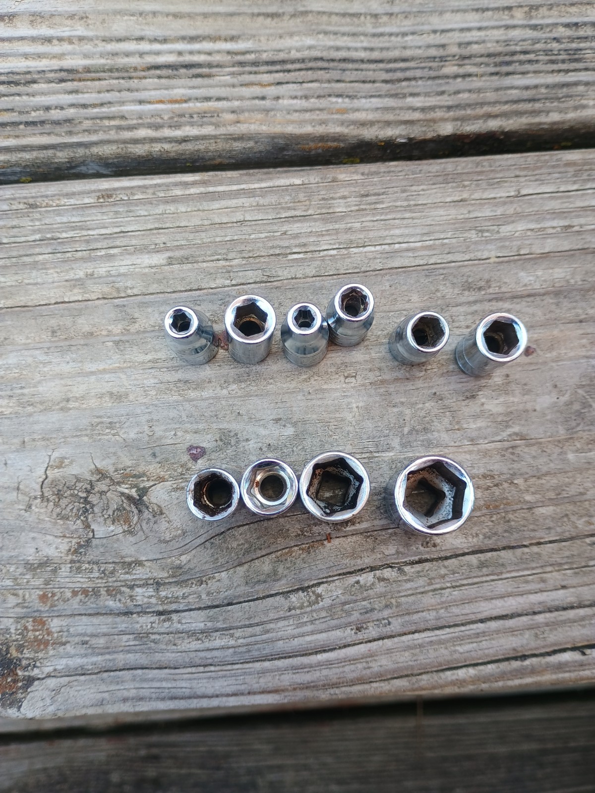 10 Task Force 1/4″ Dr Sockets 4mm 7mm 5/32 7/32 1/4 5/16 9/32 11/32 7/16 1/2