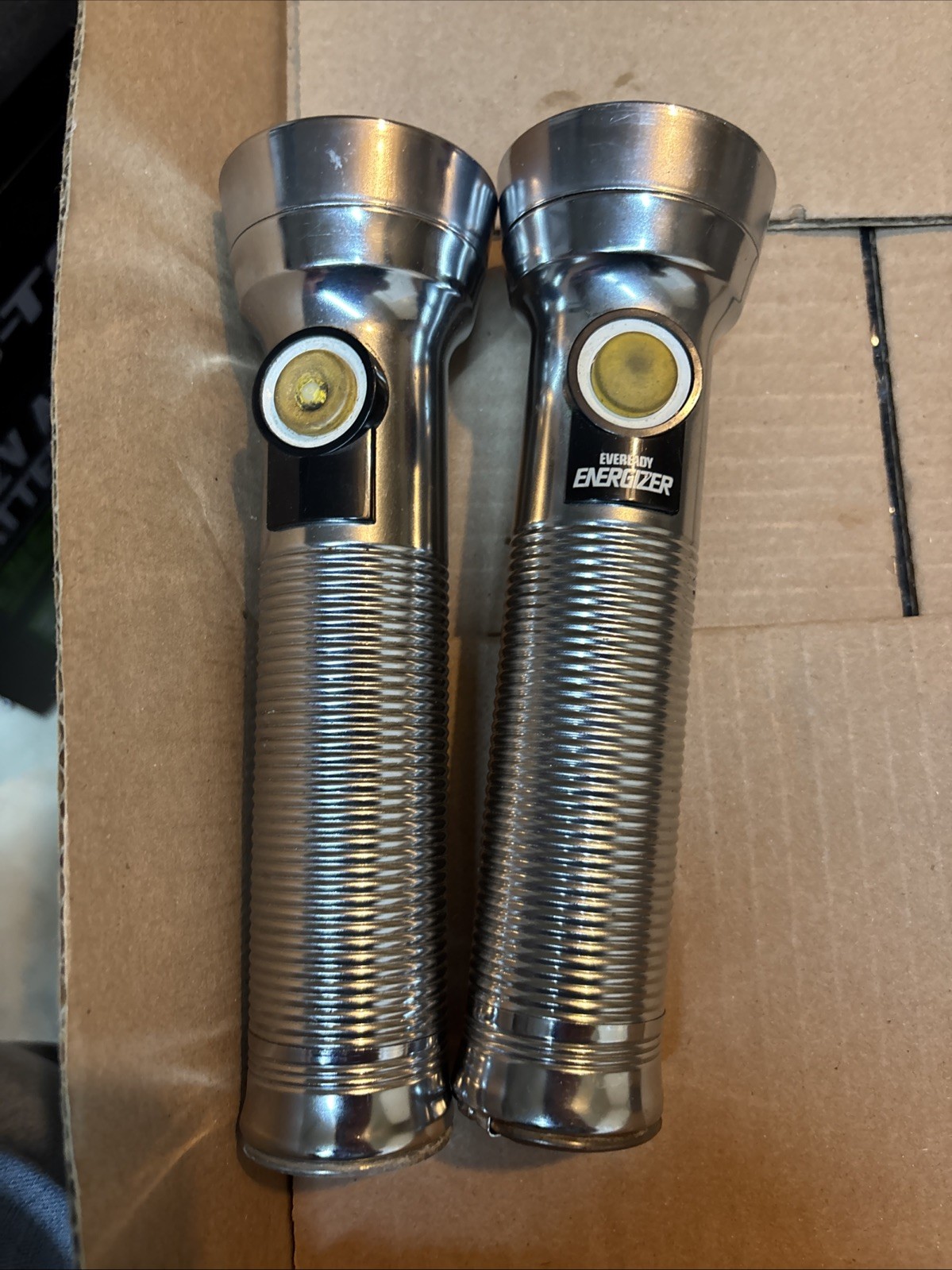 lot of two vintage Everready energizer flashlight – stranger Things Style 80s