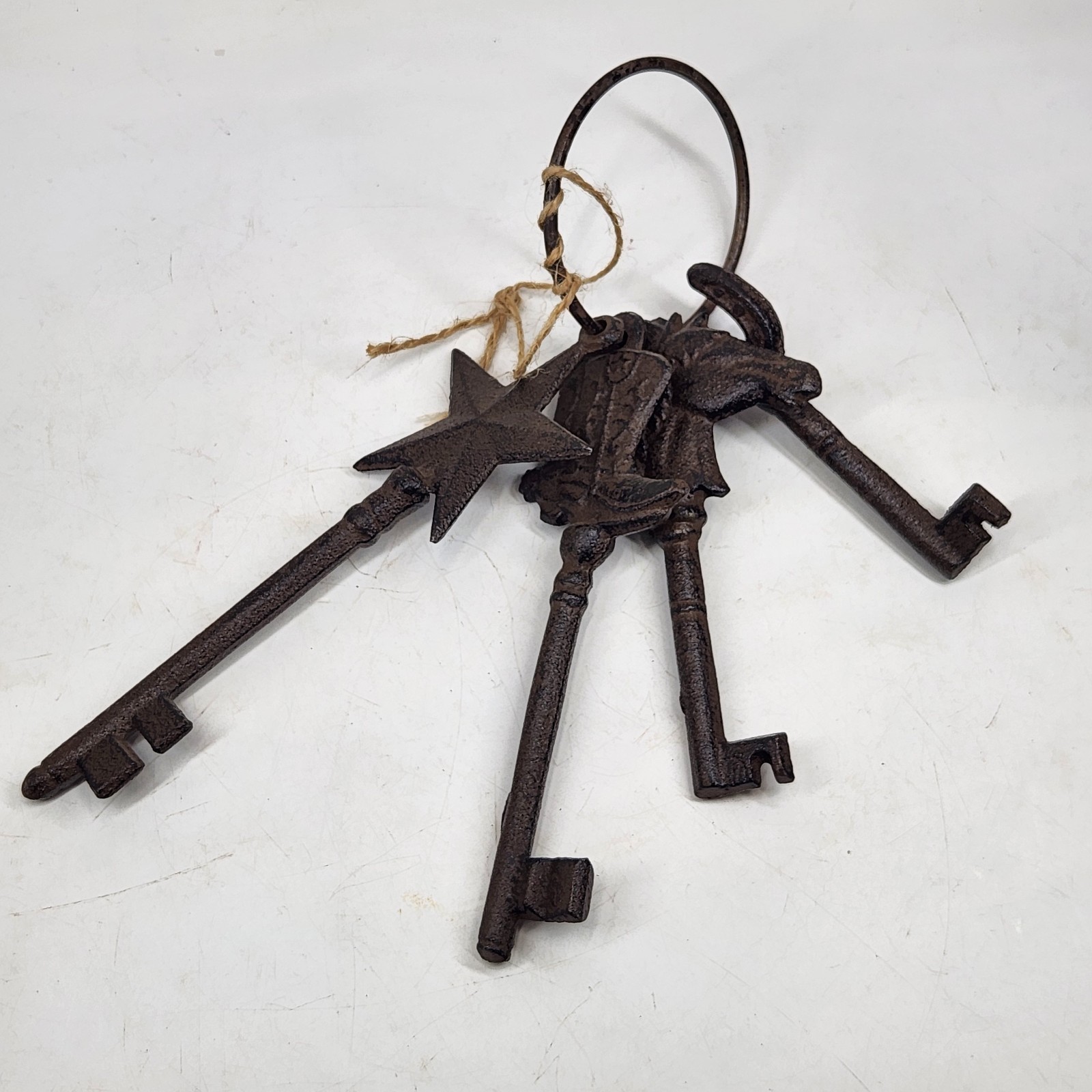 VTG Cast Iron Skeleton Keys Jail House Western Cowboy Decor Cabincore Farmhouse
