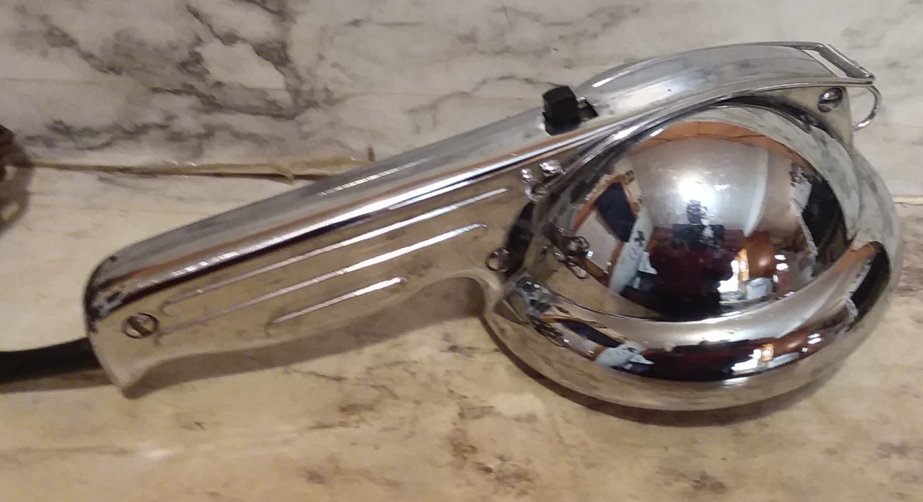 Vntg UNILITE Hand Held Spot Light Chrome Silver Shop Auto Plug Lamp – Unity Mfg.