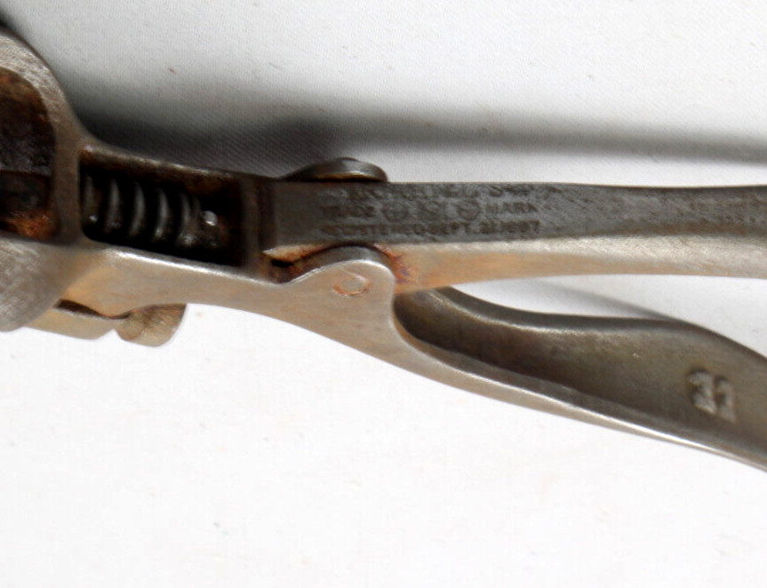 Antique Vintage Chas. Morrill Patent 1887 Pistol Grip Saw Set Inv#AC192