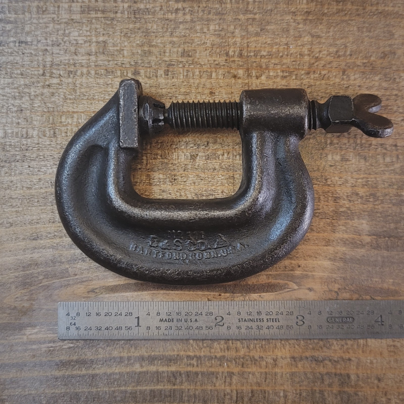 Vtg B&S Co. Billings and Spencer C clamp No.111 Winged Square head screw