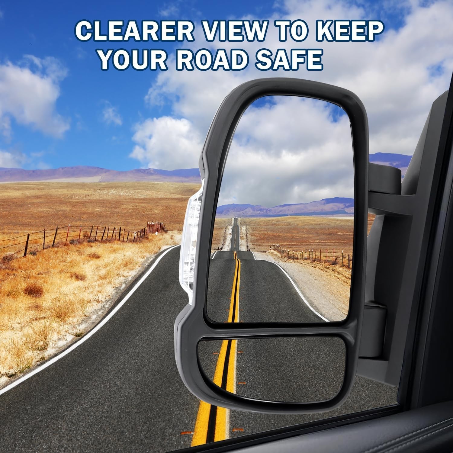 Left Driver Side Mirror Compatible with 2014-2025 Ram Promaster 1500/2500/3500 w