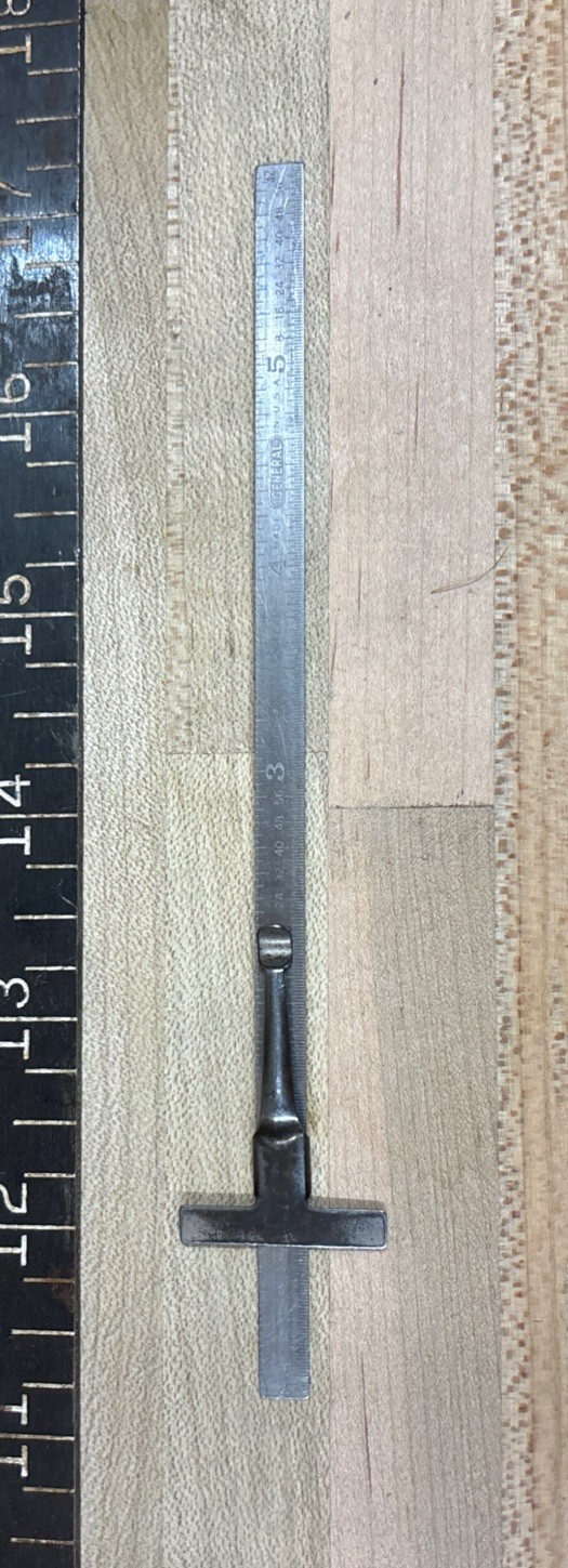 Vintage General Hardware 6″ Pocket Rule with Clip Stainless Machinist Tool USA