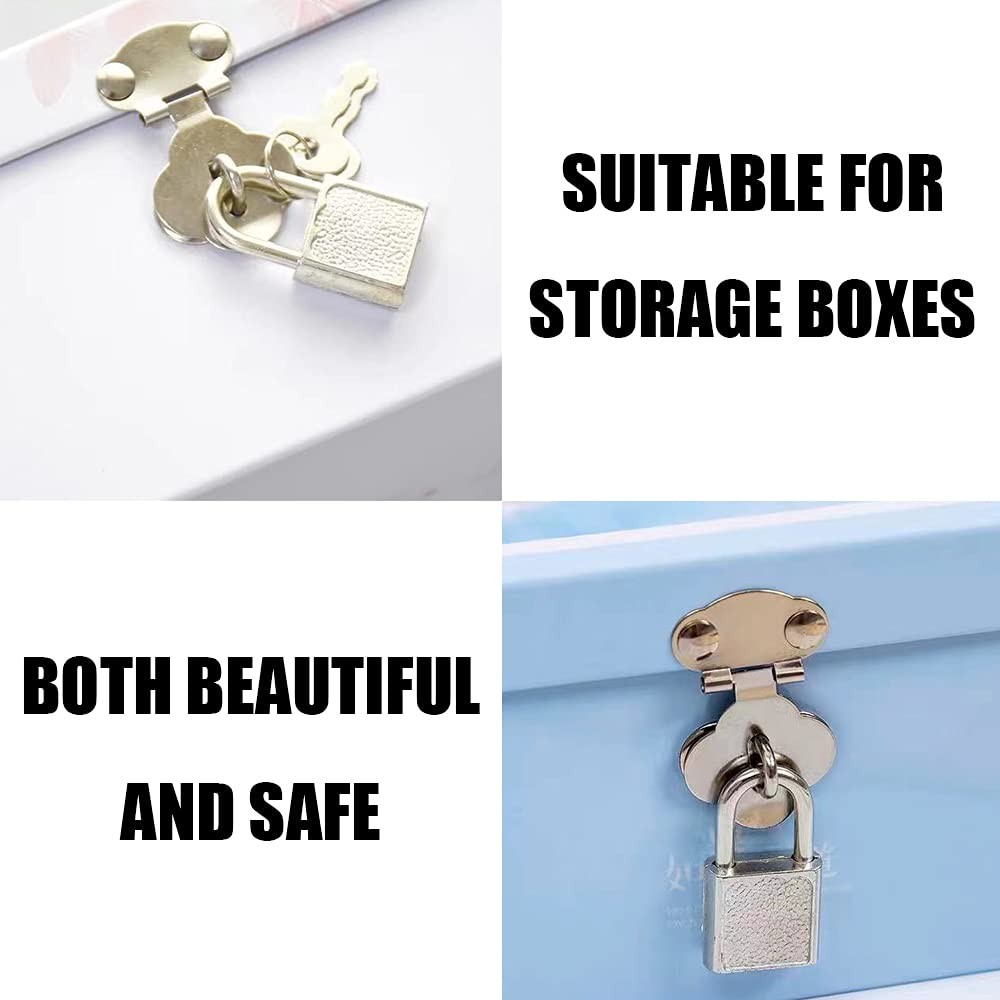 Mini Cute Diary Padlock Tiny Small Luggage Locks with Keys for Jewelry Boxes