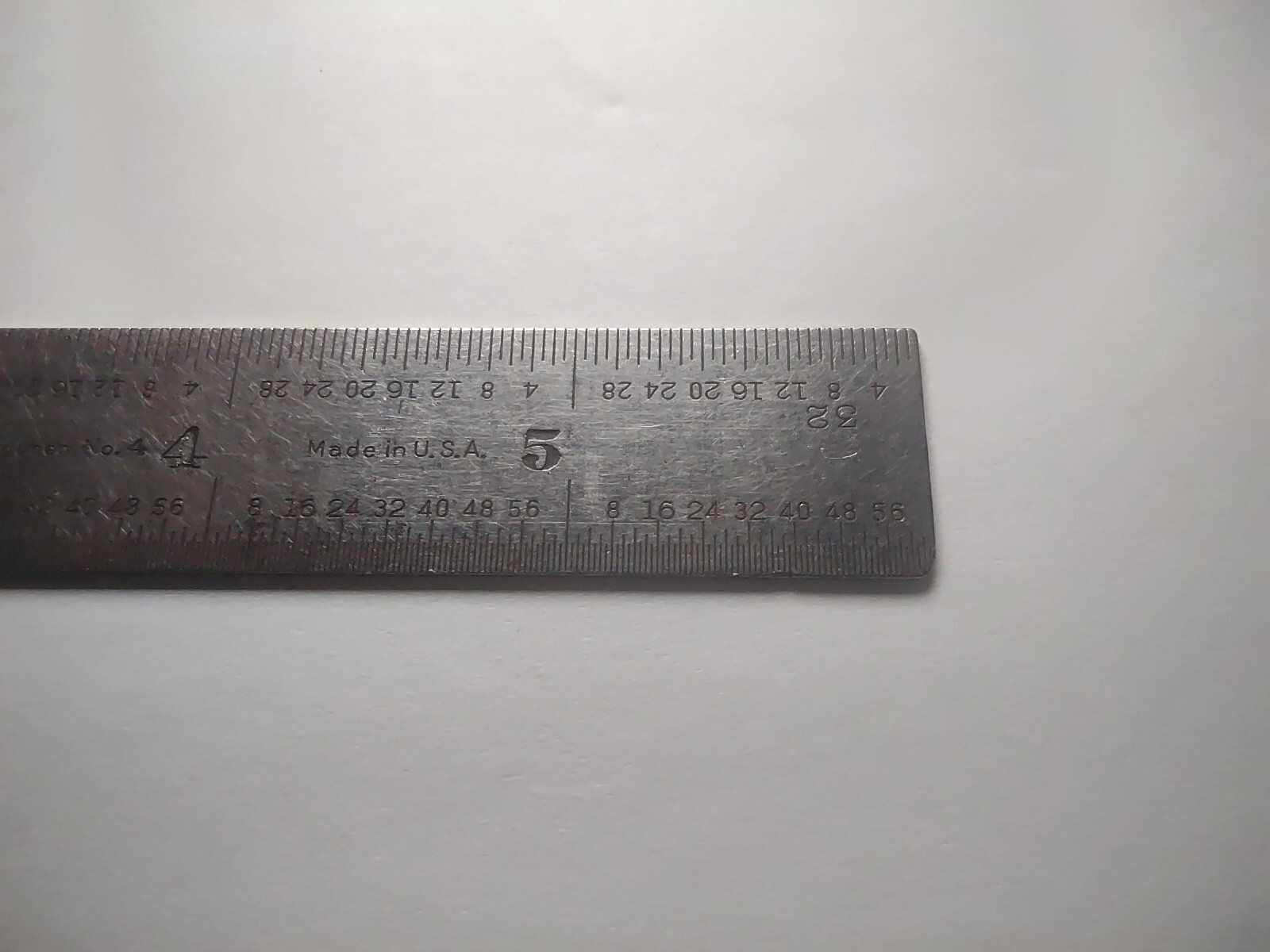 2 Vtg Union Tool Company 6″ Tempered Steel Ruler Square Orange, Mass USA A8A
