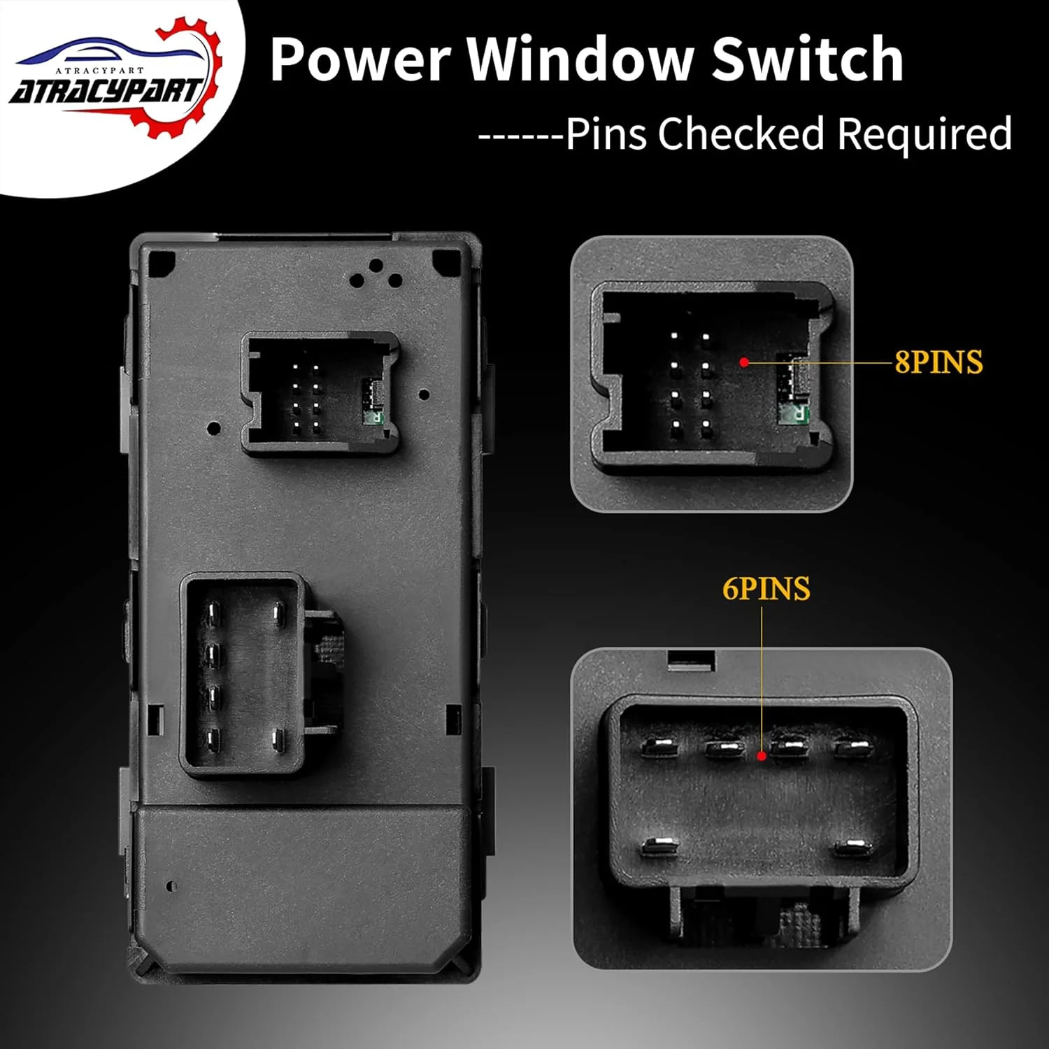 Power Window Switch Driver Side & Front Driver Side Door Lock & Mirror Switch |