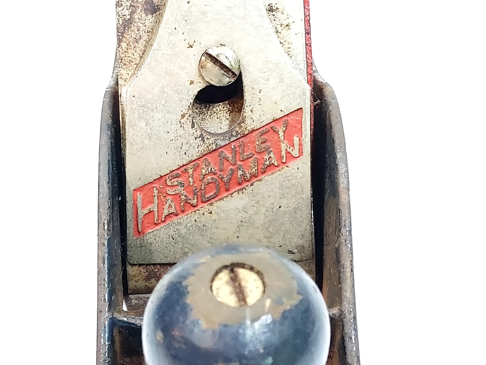 Vintage STANLEY HANDYMAN Old Blue 9.5-Inch Wood Planer Made in USA