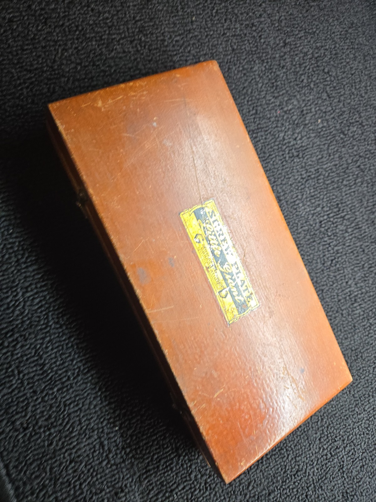 Vintage Little Giant No 0 Almost Complete Tap Die Screw Plate Set GTD Wood Case
