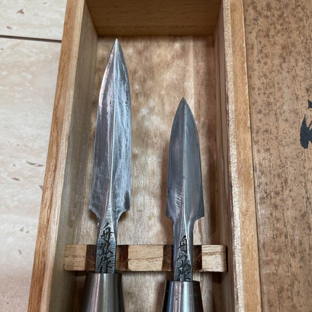 Japanese Chisel Nomi Carpenter Tool spear chisel Yarikanna by Funazu Funahiro