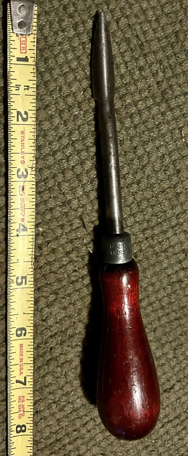 Antique MILLERS FALLS No. 381 – 4 1/2 Bearing Scraper Tool USA