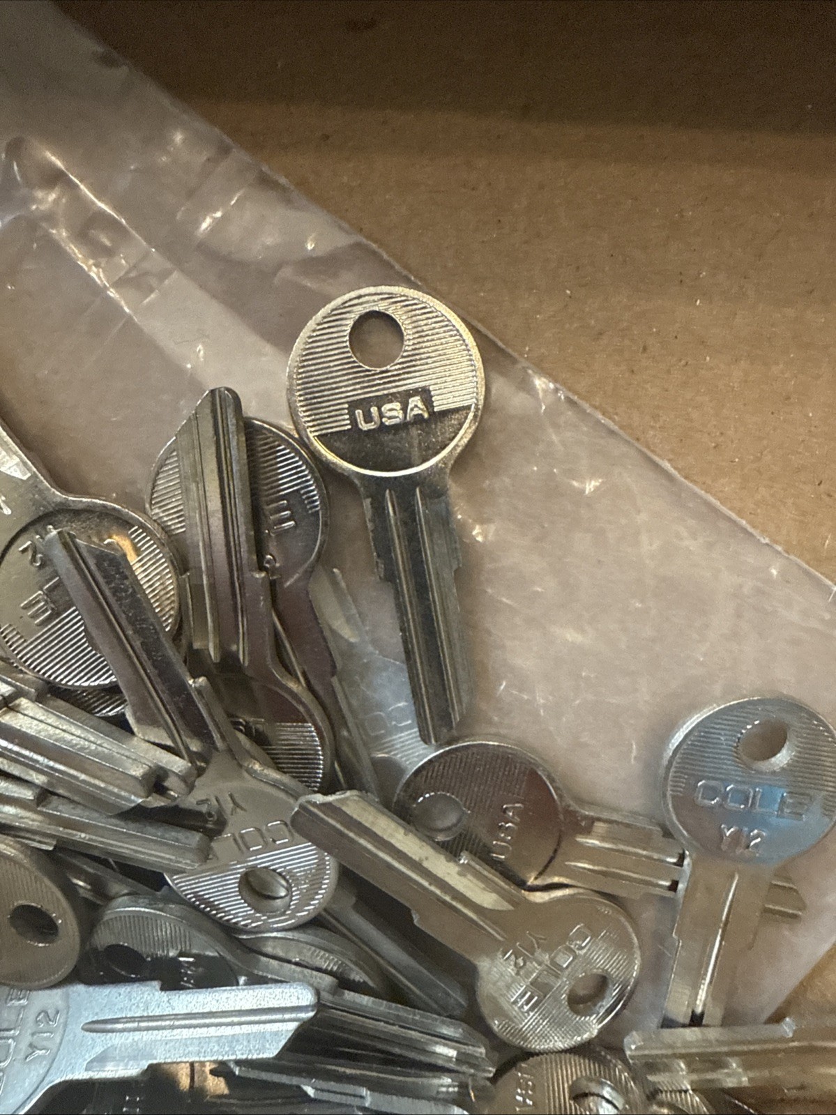 Lot Of 7: Cole Hersee Y12 01122A New Keys Blanks Blank Key For Various Locks