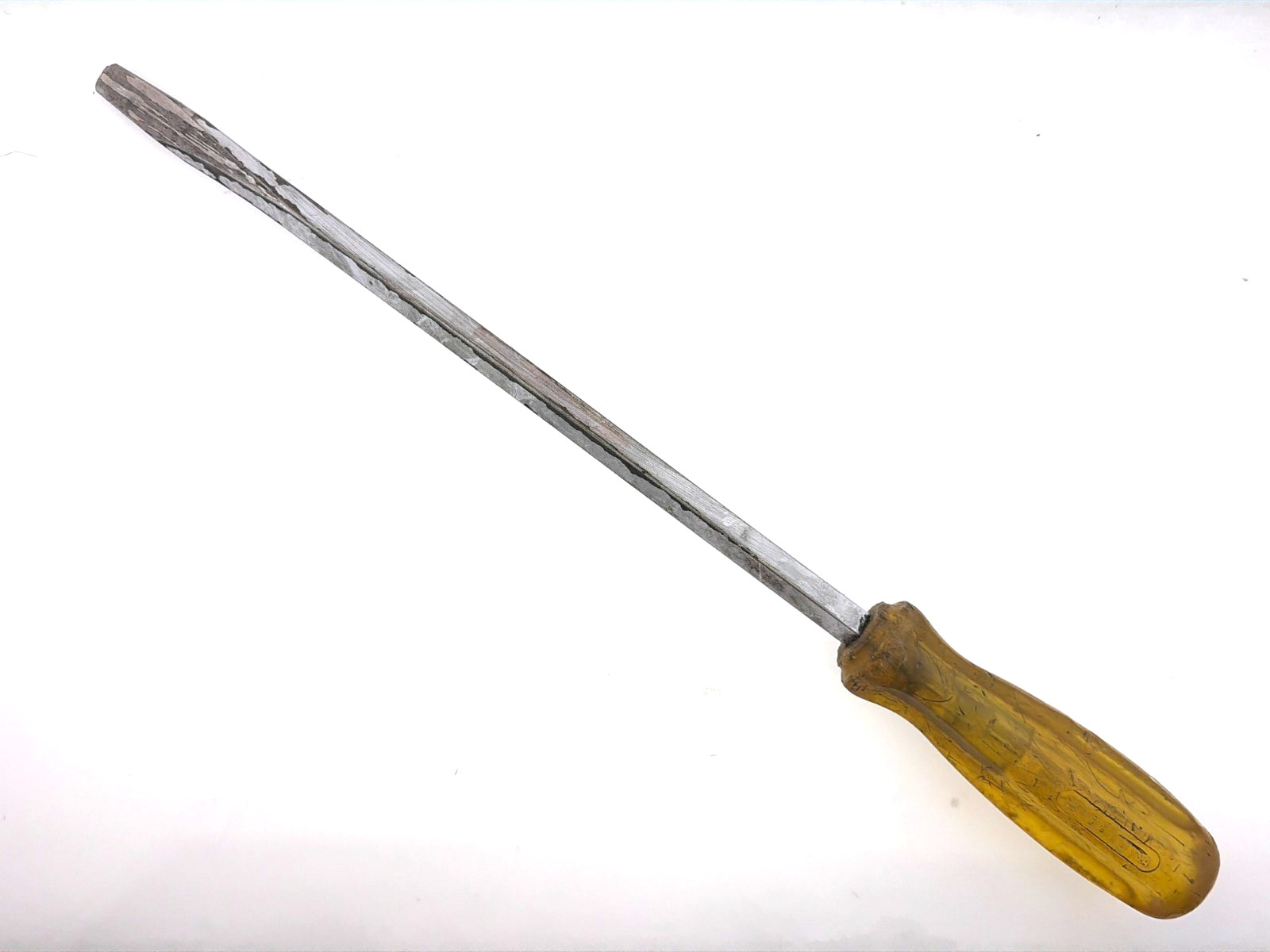 Proto PRO10 9842 3/8″ Flathead Screwdriver VTG 1960s Yellow Handle 14.25″ USA