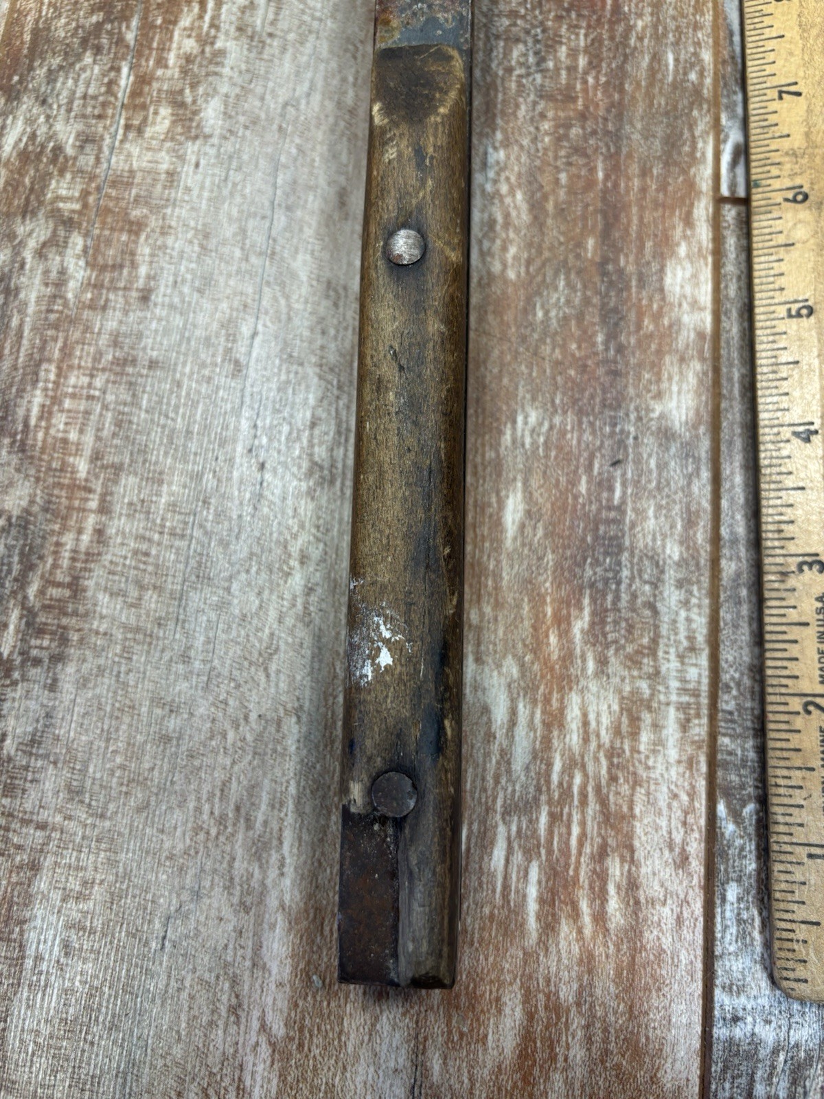 Antique Bridgeport Hardware Mfg Co Axe Crate Tool Hammer Pry Bar