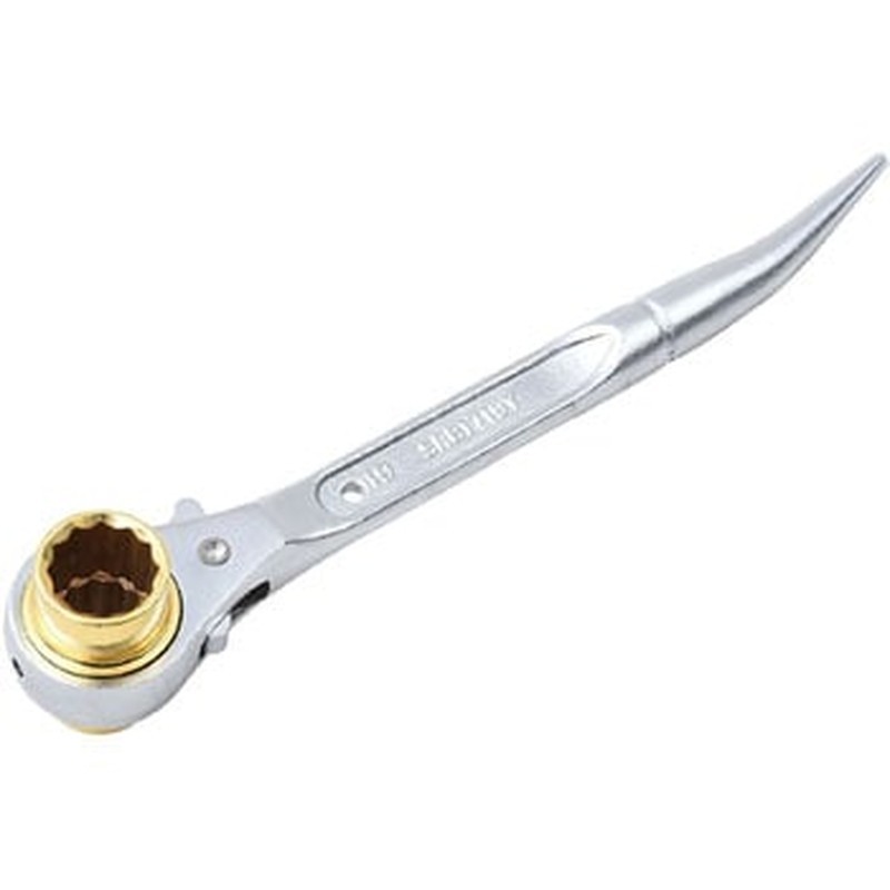 SRB1719Y Super Tool Double End Ratchet Wrench with Bent Shank Japan