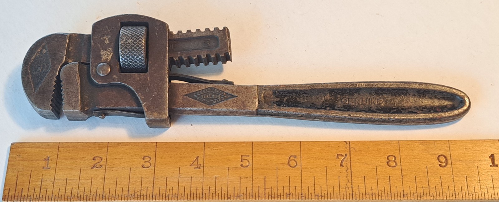 Vintage Walworth Stillson No. 10 Adjustable Pipe Wrench Made in USA