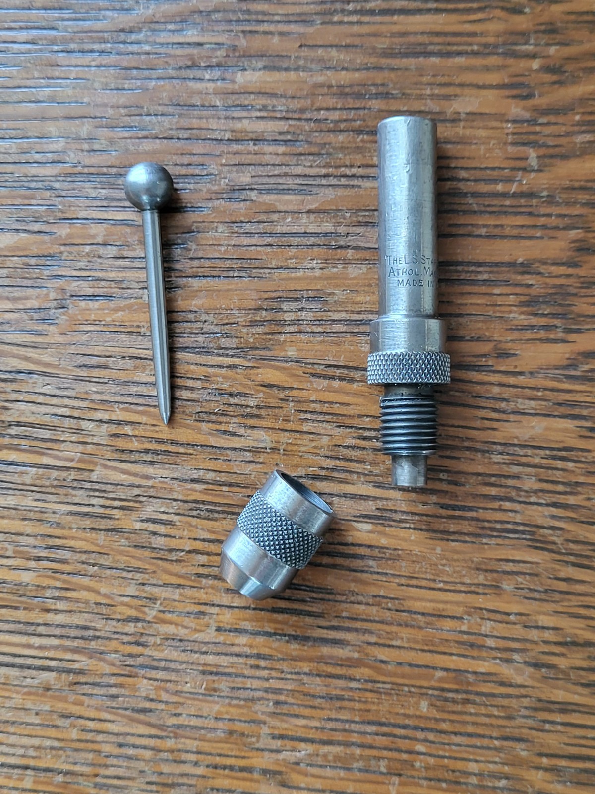 Vintage L. S. Starrett No. 828 “Wiggler” Center Finder w/(1) Attachment