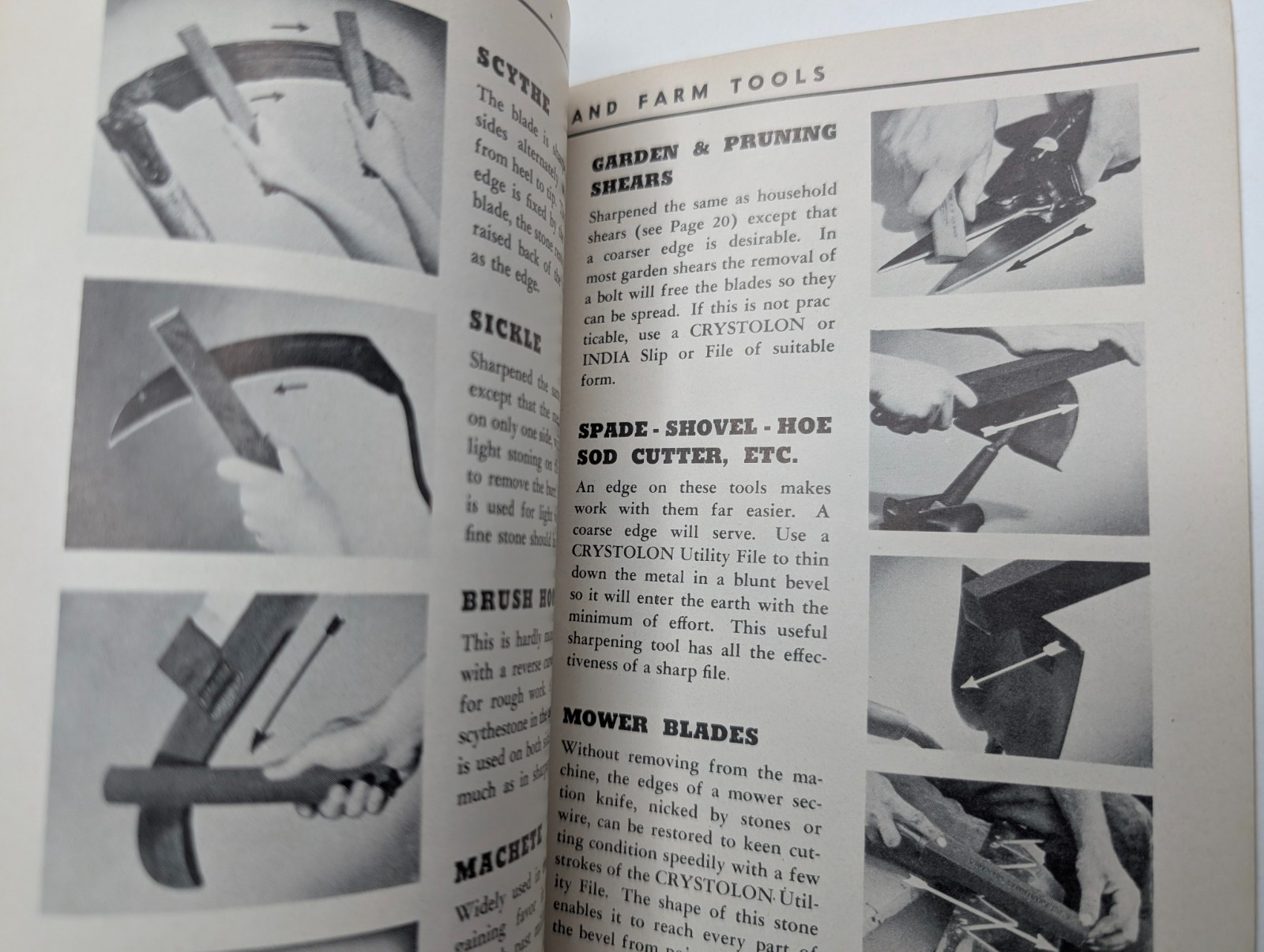 Vtg c1951 How To Sharpen Booklet Behr-Manning Norton Abrasives Tool Knife Axe