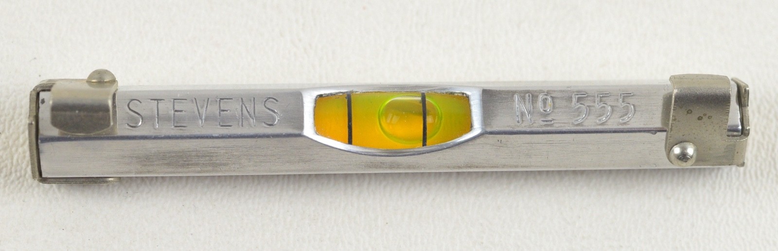 Vintage Stevens No 555 Pocket Line Level 3″ Working Bubble