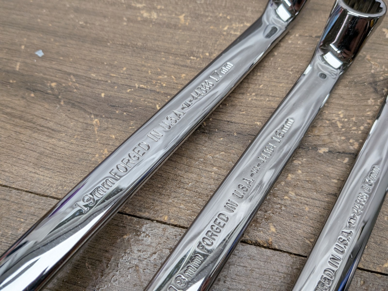 Vintage Craftsman 9pc Full Polish Metric Double Box End Professional Wrench Set