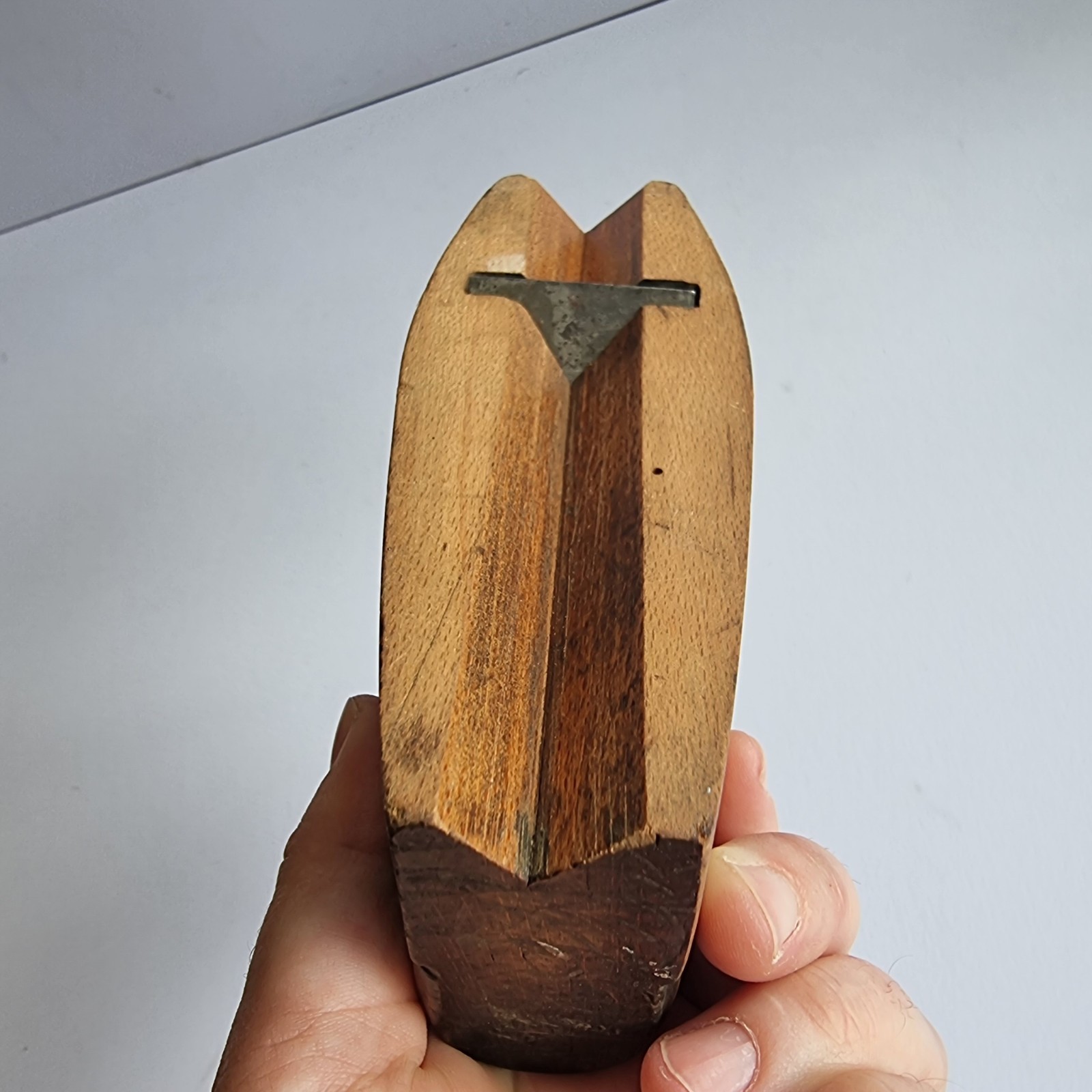 Vintage Wooden Plane W.T Smith Carpentry Tool Woodworking Planer Coffin Shape
