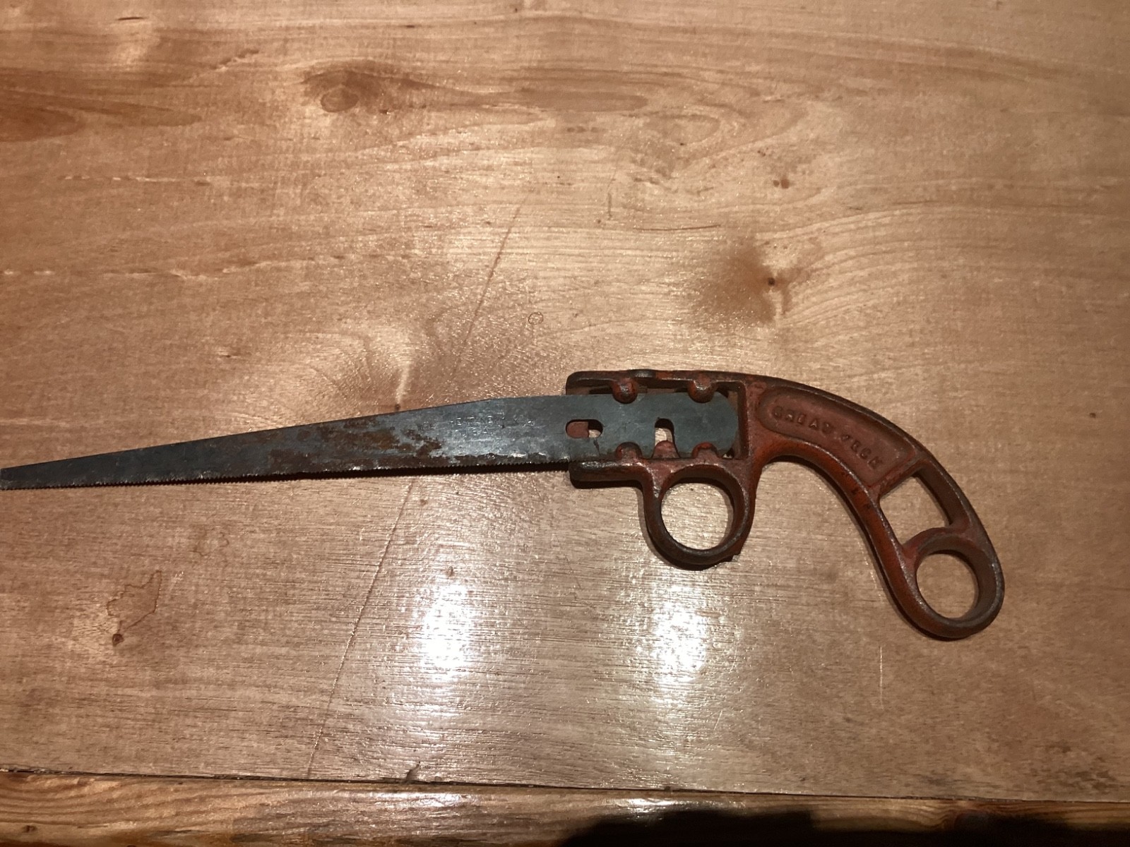 Vintage Great Neck pistol grip key hole saw