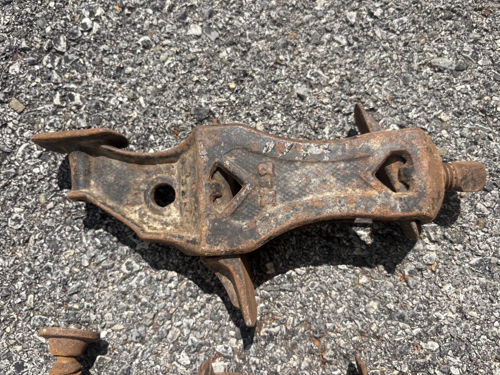 Boston 1896 Cast Iron Wood Clamp Threaded End Bar Clamp Sash Clamp Head No2