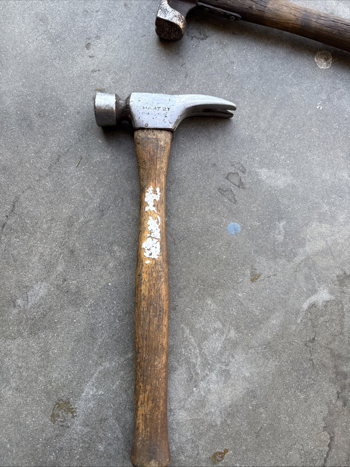 HART The Framer 21 Oz Framing Hammer Vintage USA California Framer Milled