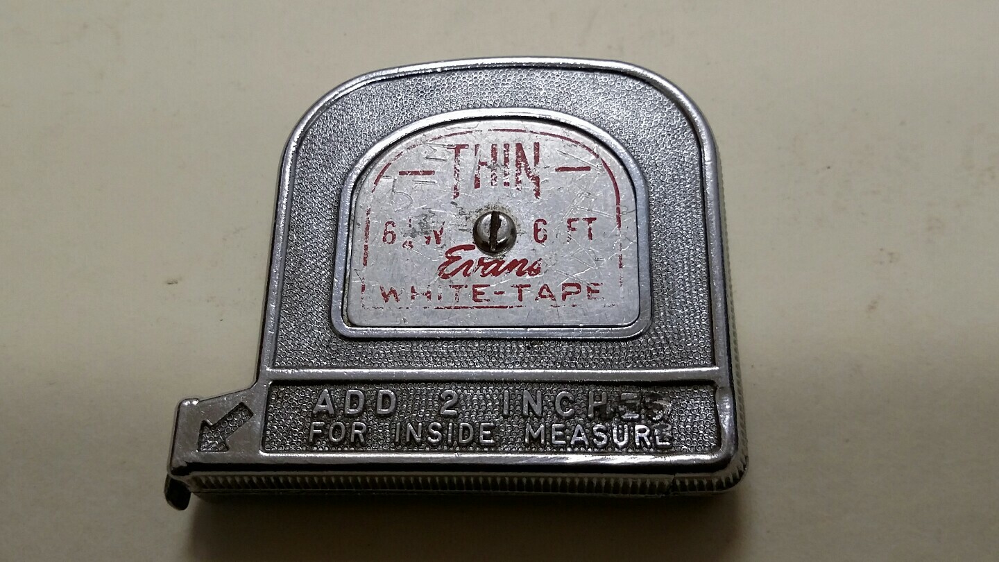 evans 6 foot thin white tape measure