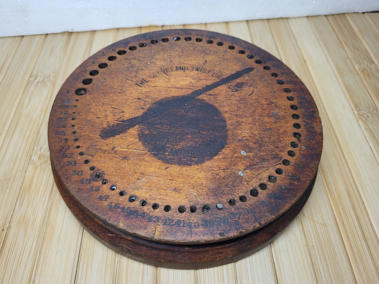 Vintage Cleveland Twist Drill Co. Round 7″ Wood Drill Bit Index 1-60 Sizes