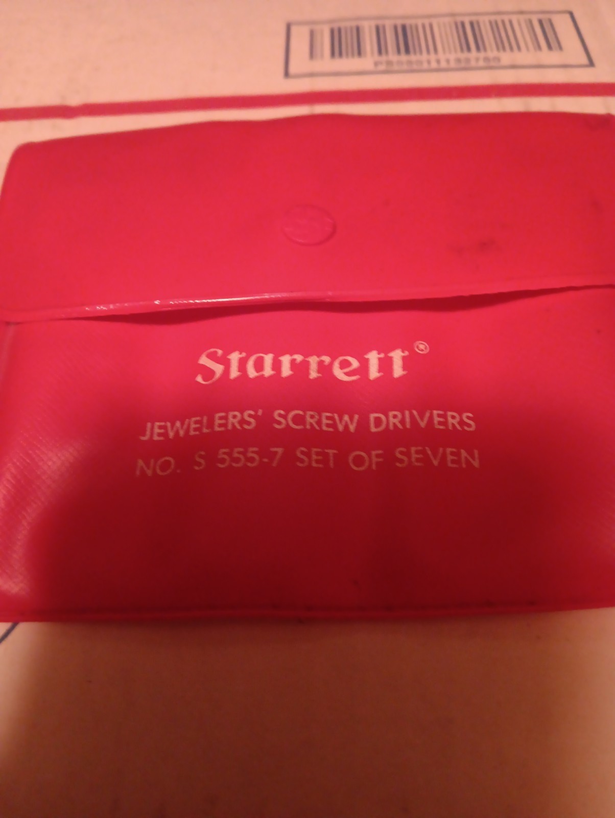 Starrett JEWELERS’ SCREW DRIVERS NO. S 555-7 SET OF SEVEN!