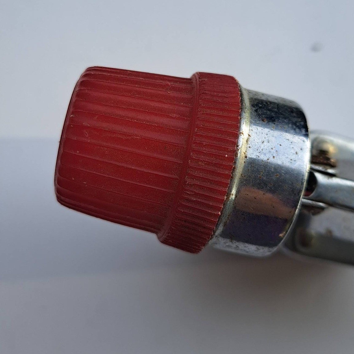 Vintage Hong Kong British Empire Flashlight Folding Red Cap