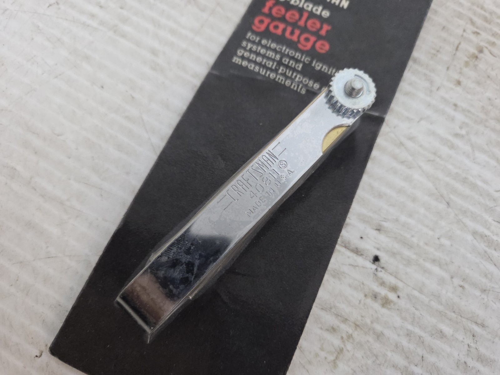 Vintage NOS Sears Craftsman 36-Blade Feeler Gauge USA 9-40811