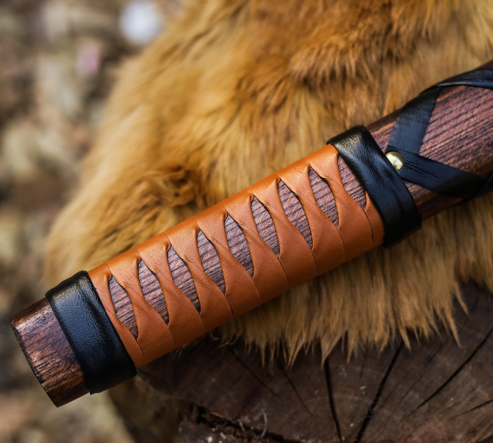 Valhalla Axe,CarbonSteel Viking Axe Head Engraved Handle,Wolf Camp Axes,VBA-04-A