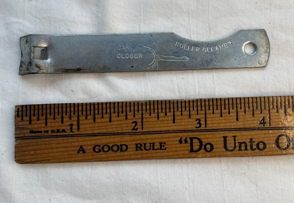 Vintage Montgomery Ward Paint Roller Cleaner Can Opener & Closer 4”