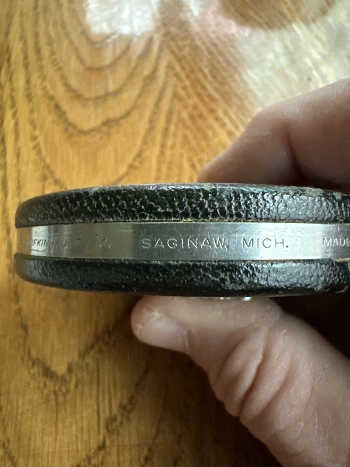 Vintage Universal Steel Tape Measure, 50 Feet, Lufkin Rule, USA Black Tape