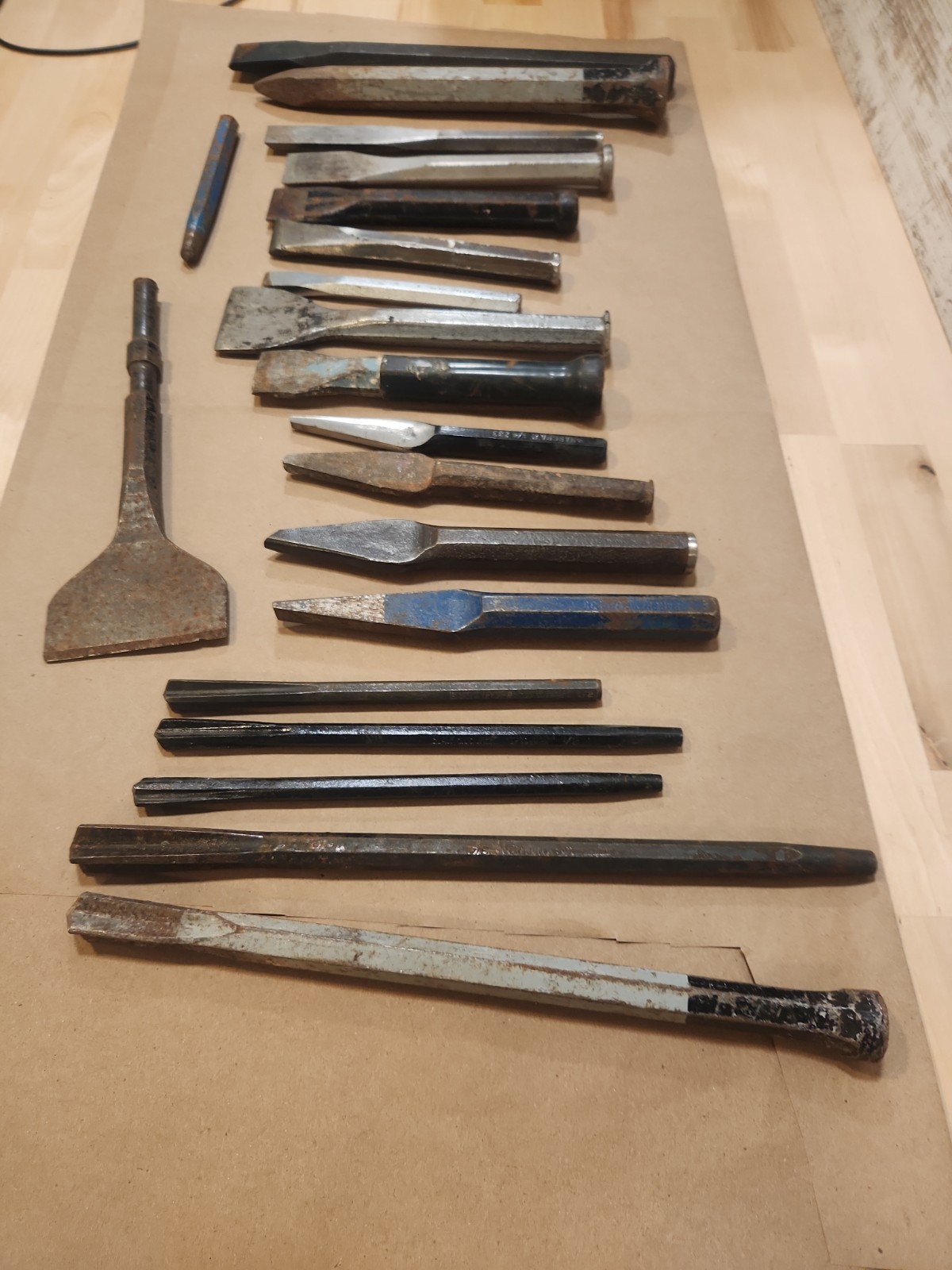 Mixed COLD CHISELS VINTAGE USA LOT OF 20 FREE SHIPPING