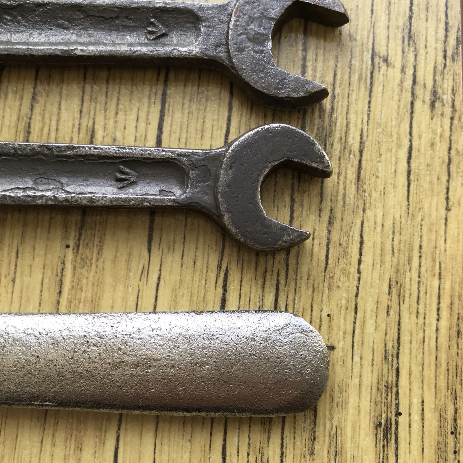 7 Vintage 1940s Austin Whitworth Spanners 7/8” to 3/8” AF.
