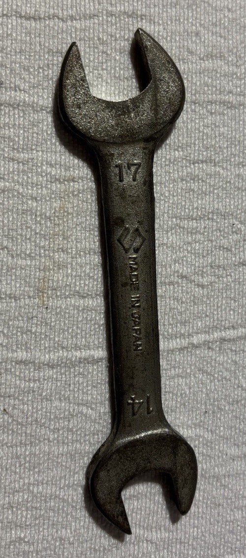 Vintage Suzuki Tool Kit Wrench 14mm x 17mm Japan