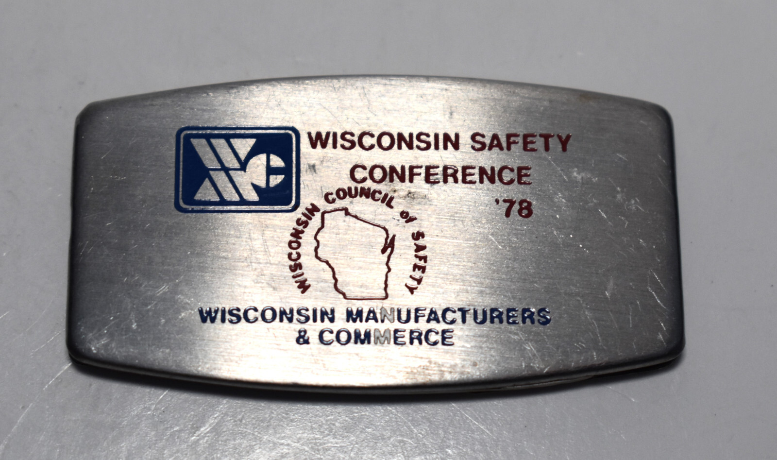Vintage ZIPPO Wisconsin Safety Conference 1978 Two Blade Pocket Knife