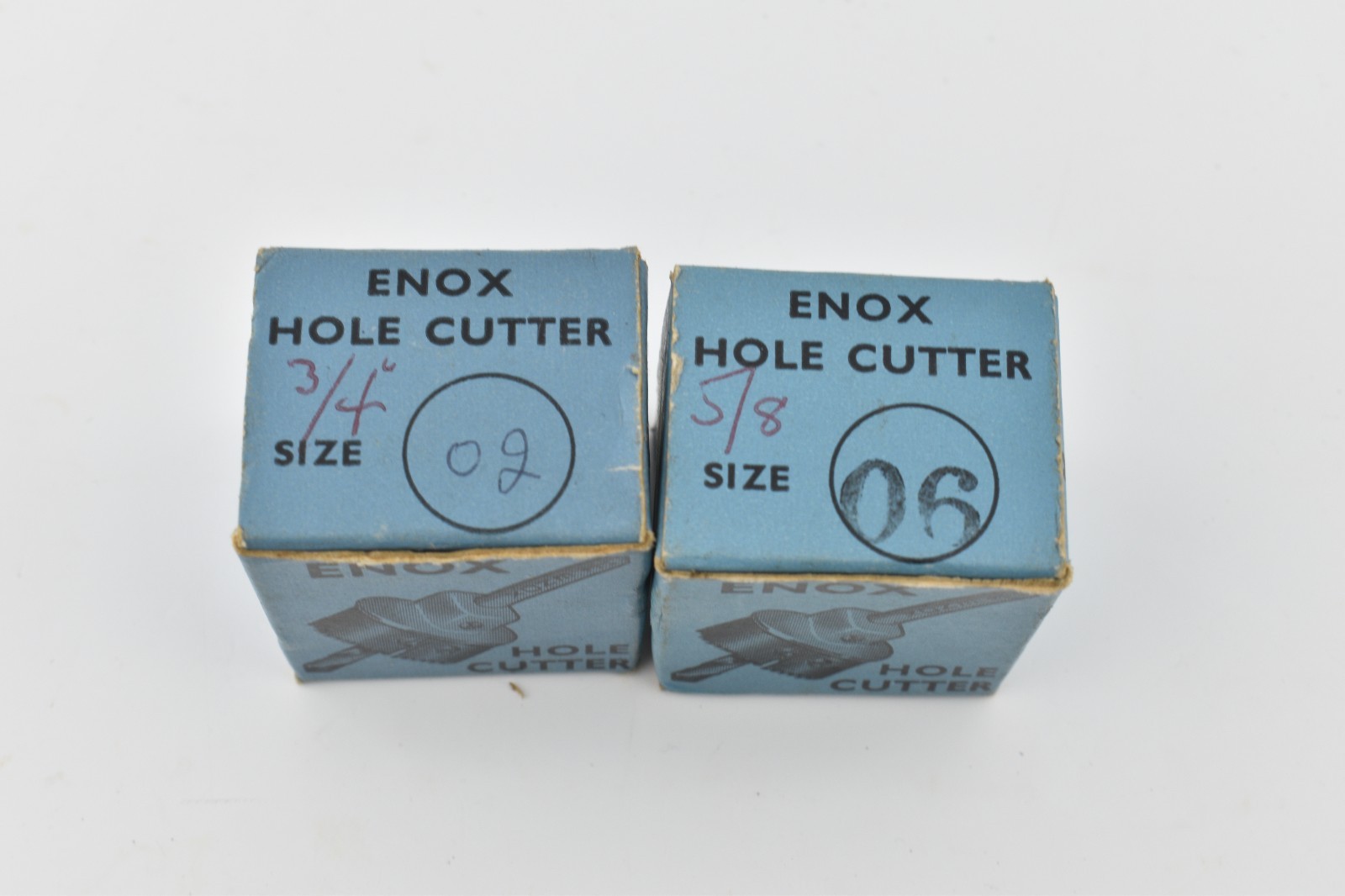 3x VTG Enox Hole Cutter size 02 3/4 06 5/8 & Multi 3/4 1 1 1/4 1 1/2Made England