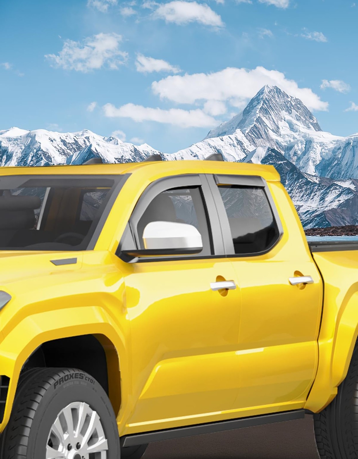 in-Channel Window Rain Guards Fit for Toyota Tacoma 2024-2026 Double Cab with…