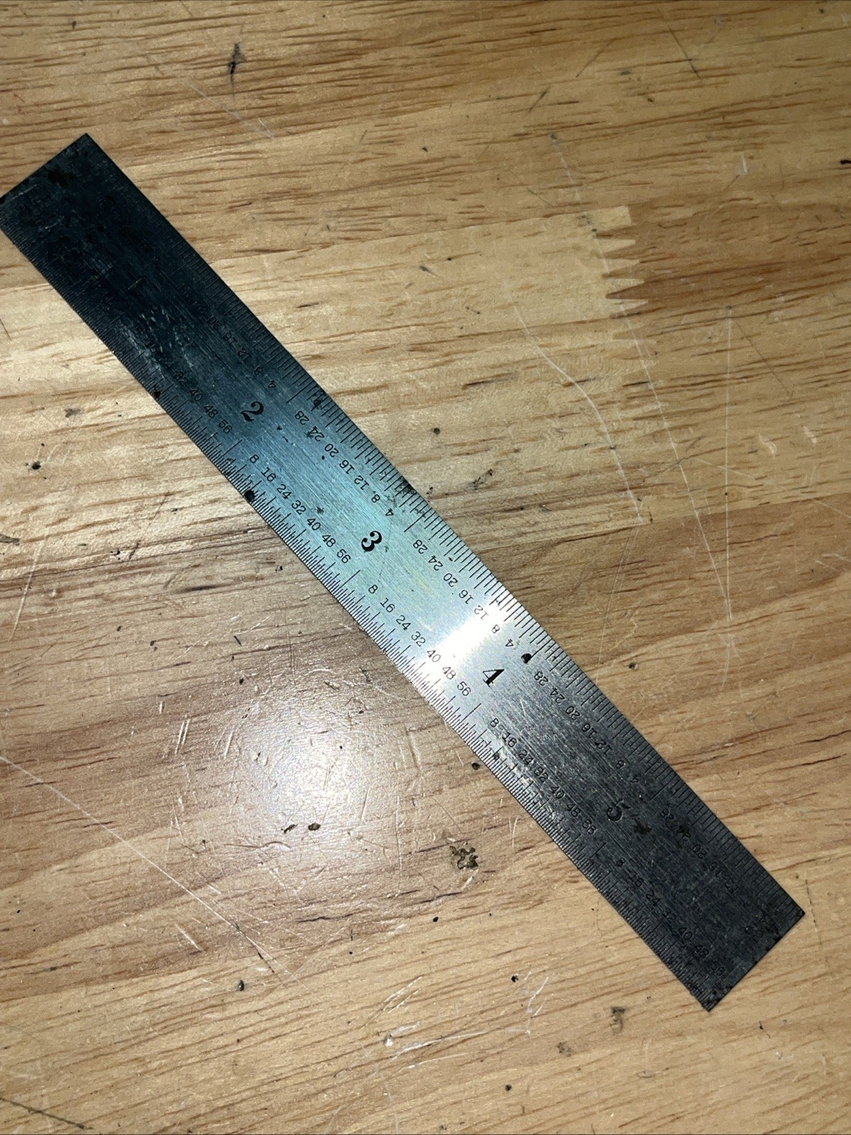Vintage Millers Falls No. 866-6, #4 Grad. Tempered Steel Rule Made In U.S.A.